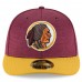 Men's Washington Redskins New Era Burgundy/Gold 2018 NFL Sideline Home Historic Low Profile 59FIFTY Fitted Hat 3058508
